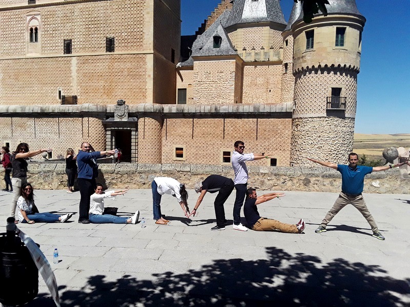 Gymcana con tablets en Segovia